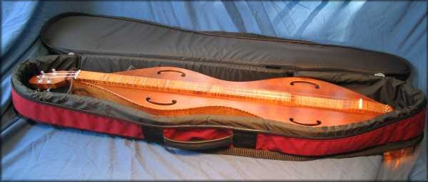 blue heron dulcimer case with instrument